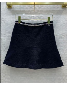C-C Women's Tweed Skirt Black