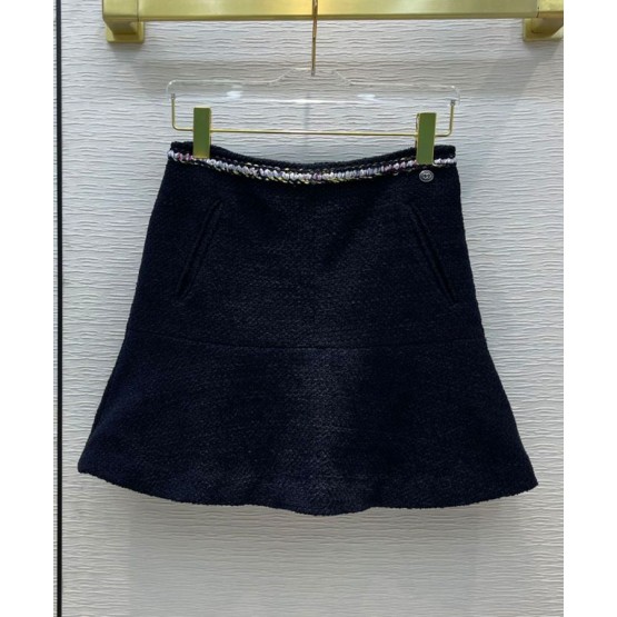 C-C Women's Tweed Skirt Black