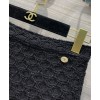 C-C Women's Tweed Skirt Black