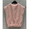 C-C Women's Tweed Vest Pink