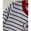 C-C Women's Striped Knitted T-shirt