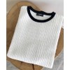 C-C Women's Contrast Knit T-shirt