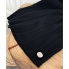 C-C Women's Embroidered Knitted T-shirt Black