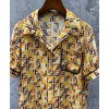 Fendi Women's Silk Print Dress Yellow