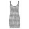Fendi Women's Logo Jacquard Dress Black