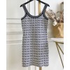 Fendi Women's Logo Jacquard Dress Black