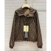 Fendi Men's Reversible Printed Jacket Coffee
