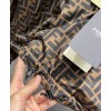 Fendi Men's Reversible Printed Jacket Coffee