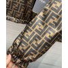 Fendi Men's Reversible Printed Jacket Coffee