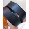 Gucci Leather belt with crystal Double G buckle 513183 Black