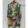 Gucci Women's Silk Print Dress Green