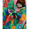 Gucci Women's Silk Print Dress Green