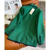 Gucci Women's GG Print Jacket Green