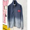 Gucci Women's Gradient Denim Jacket Blue