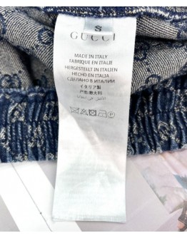Gucci Women's Gradient Denim Jacket Blue