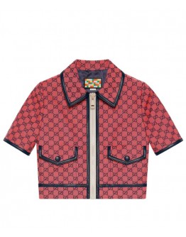 Gucci Women's Multicolor Short Coat Pink