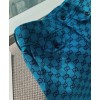 Gucci Women's Multicolor Logo Print Trousers Light Blue
