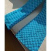 Gucci Women's Multicolor Logo Print Trousers Light Blue