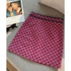 Gucci Women's Multicolor Logo Print Skirt Pink
