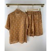 Gucci Women's Bear Silk Suit Light Coffee