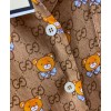 Gucci Women's Bear Silk Suit Light Coffee