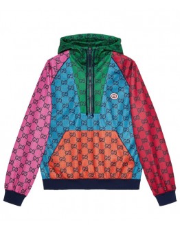 Gucci Women's Multicolor Logo Jacket Polychrome