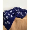 Gucci Women's Logo Jacquard Knitted T-shirt Dark Blue