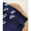 Gucci Women's Logo Jacquard Knitted T-shirt Dark Blue