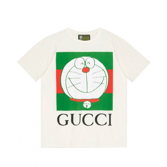 Gucci Women's Doraemon Printed T-shirt White