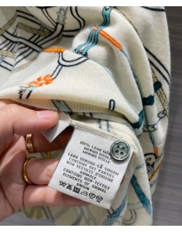 Hermes Women's Wool Cardigan Cream