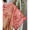Louis Vuitton Women's Sequin Embroidered Dress Pink