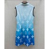 Louis Vuitton Women's Gradient Sleeveless Dress Light Blue