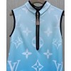 Louis Vuitton Women's Gradient Sleeveless Dress Light Blue