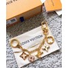 Louis Vuitton Fleur De Monogram Bag Charm Chain M65111 Golden