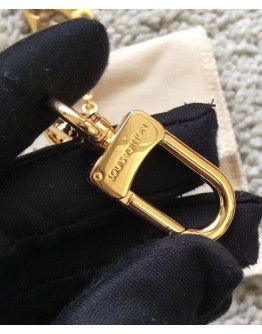 Louis Vuitton Fleur De Monogram Bag Charm Chain M65111 Golden