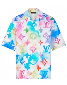 Louis Vuitton Women's Logo Print Shirt Polychrome