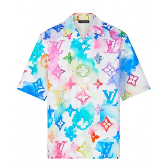 Louis Vuitton Women's Logo Print Shirt Polychrome