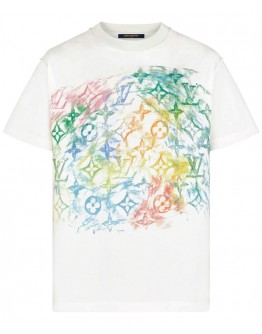Louis Vuitton Unisex Printed T-shirt White