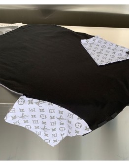 Louis Vuitton Women's Color Block T-shirt Black