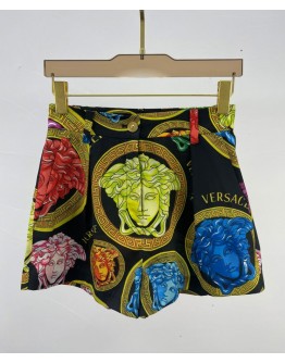 Versace Women's Print Shorts Black