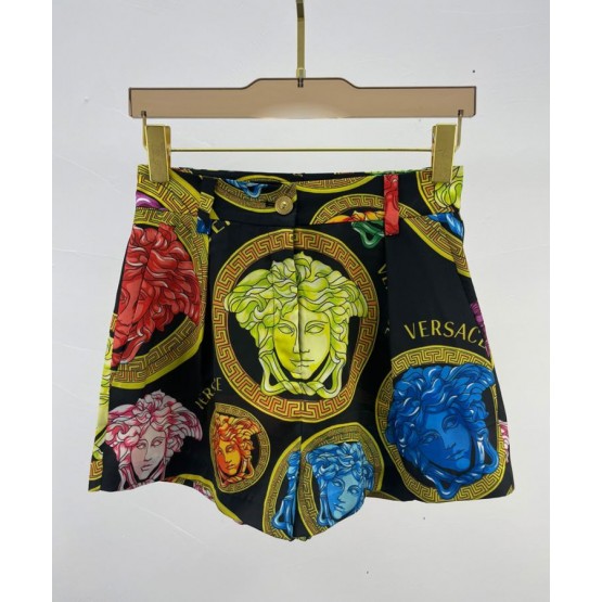 Versace Women's Print Shorts Black
