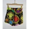 Versace Women's Print Shorts Black