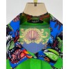 Versace Women's Print Shirt Green