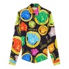 Versace Women's Print Shirt Black