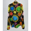 Versace Women's Print Shirt Black