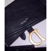 Dior Saddle Belt In Black Lambskin Black