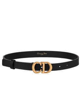 Dior Saddle Calfskin Belt Black