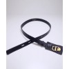 Dior 30 Montaigne Cow Leather Belt Black