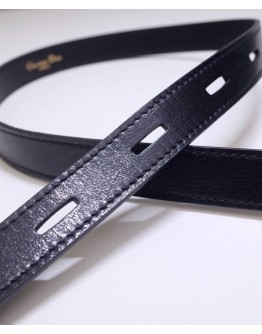 Dior 30 Montaigne Cow Leather Belt Black