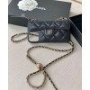 C-C Classic Case For Iphone With Chain Black